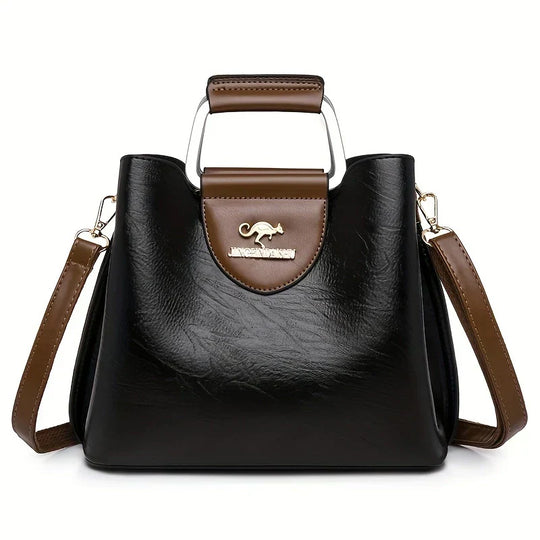 Isabella - Bolsa Bucket de Couro Chic