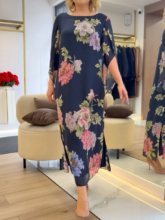 Yael - Vestido Longo com Estampa Floral