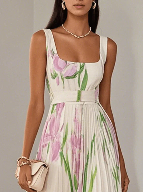 Isla | Vestido maxi floral elegante