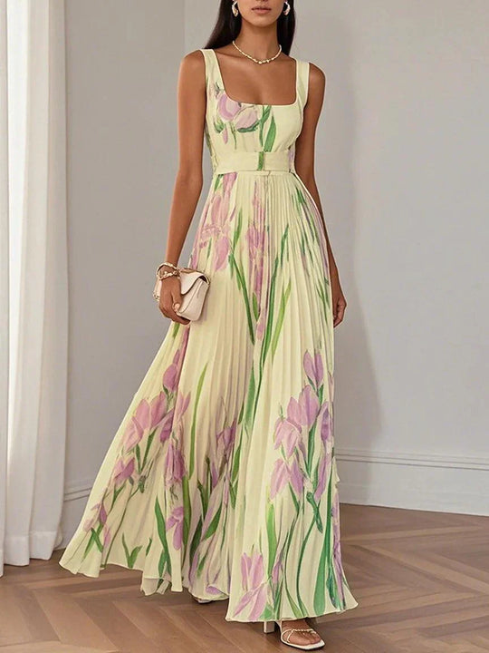Isla | Vestido maxi floral elegante
