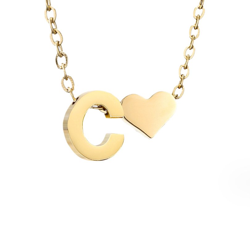 COLAR DE OURO AMOR E LETRA PARA SEMPRE