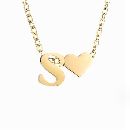 COLAR DE OURO AMOR E LETRA PARA SEMPRE