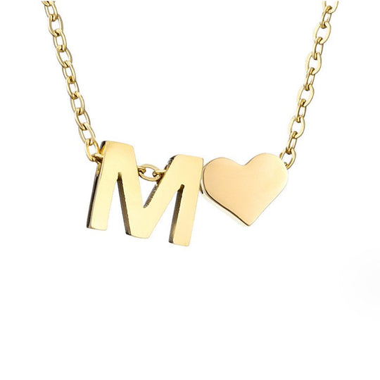 COLAR DE OURO AMOR E LETRA PARA SEMPRE