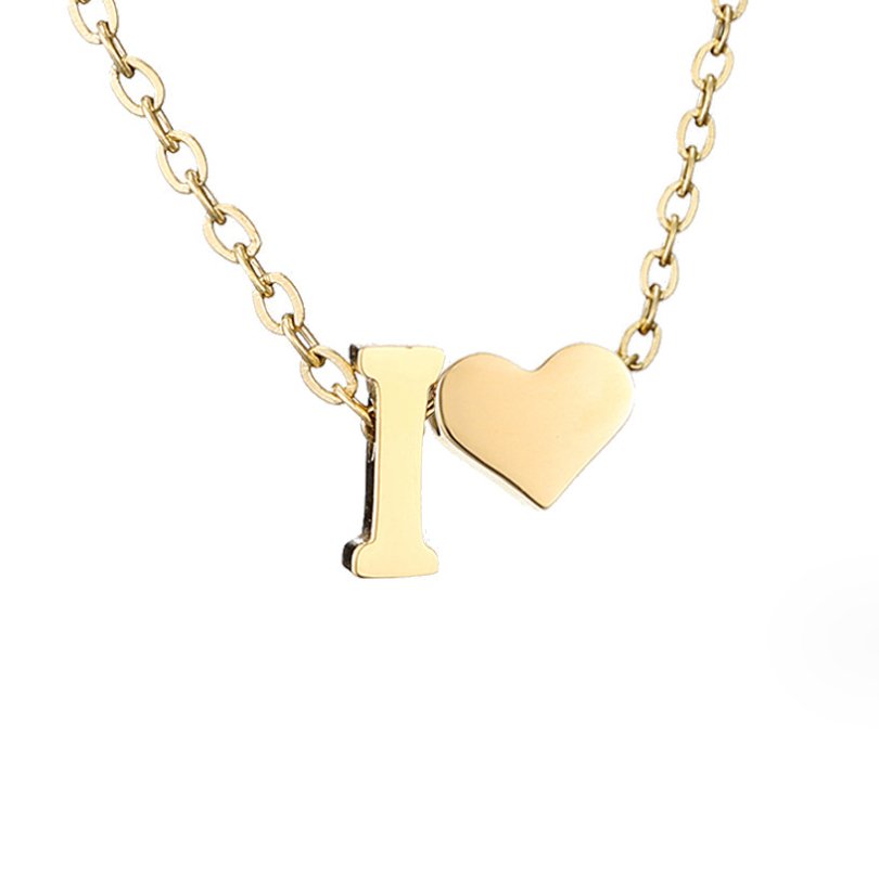 COLAR DE OURO AMOR E LETRA PARA SEMPRE