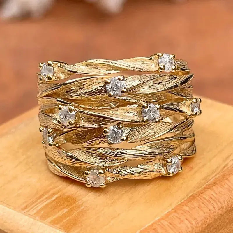 Anel Dourado Vintage