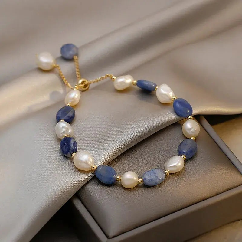 Pulseira Elegante de Pérola do Oceano