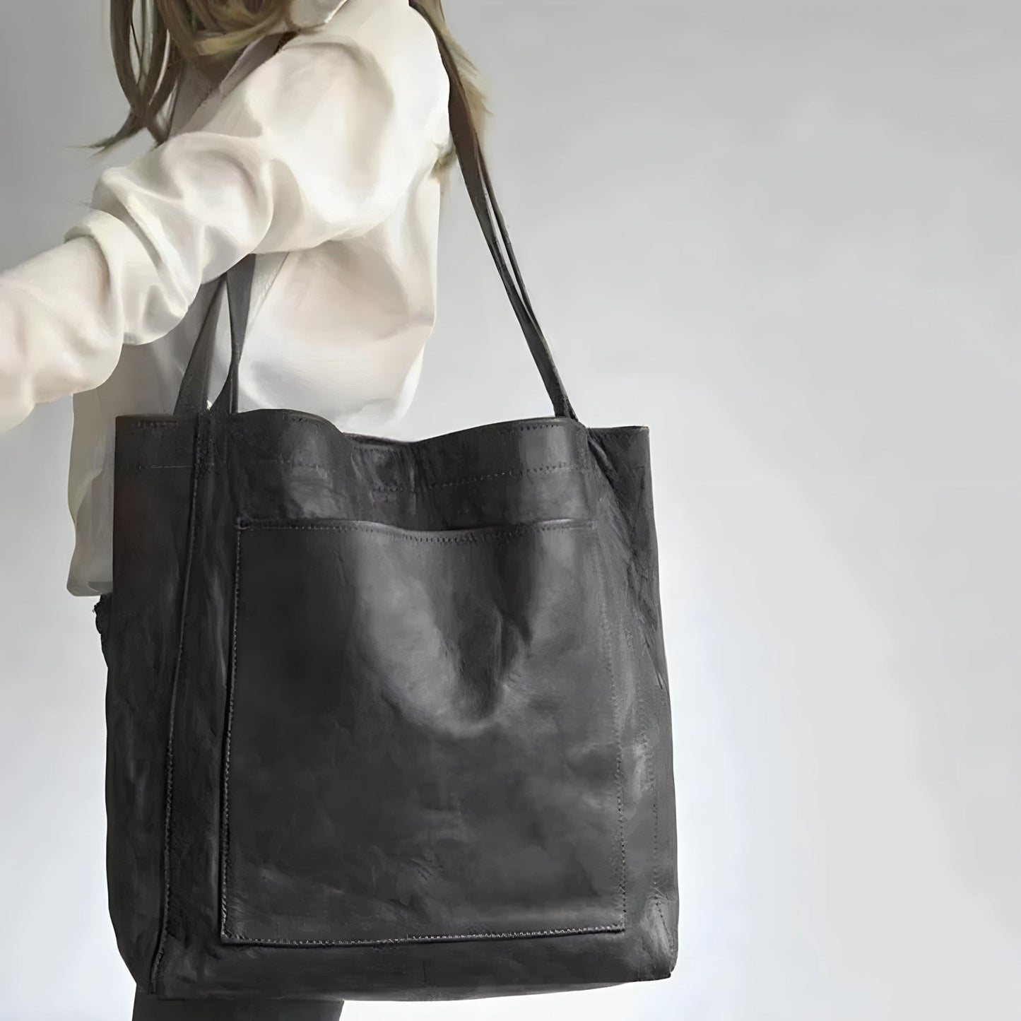 Carol - Bolsa Tote de Couro Moderna e Chic