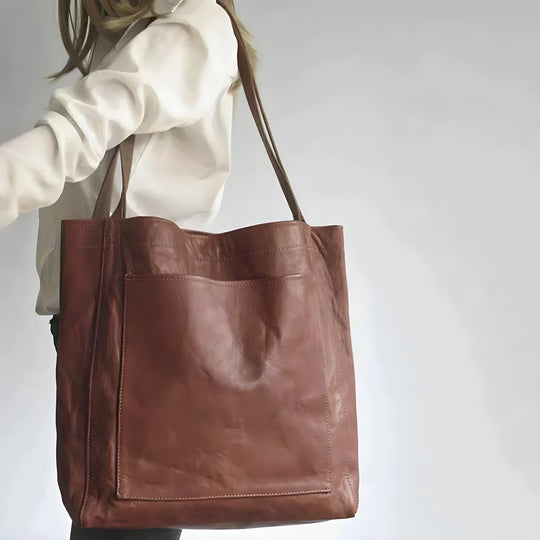 Carol - Bolsa Tote de Couro Moderna e Chic