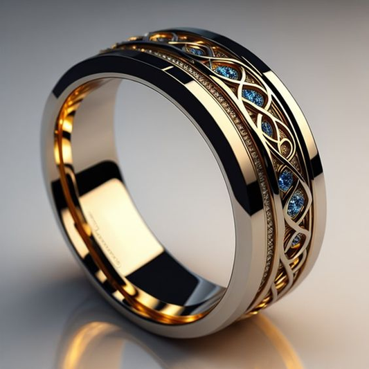 Anel Infinito Dourado Vintage