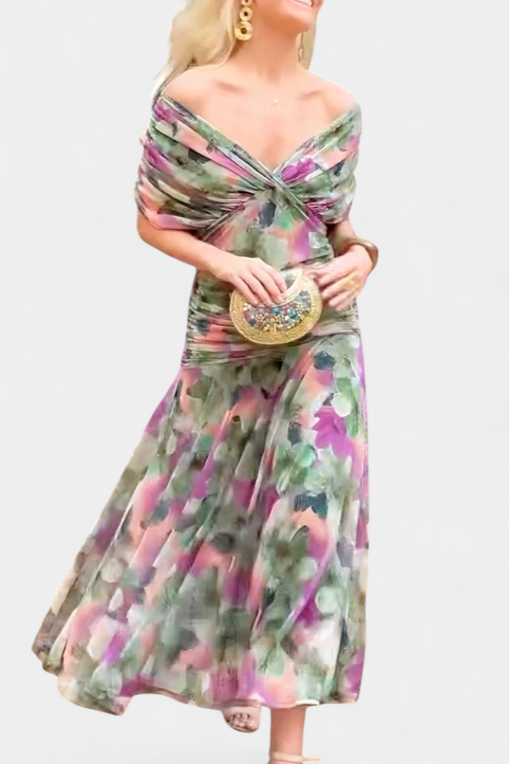 Evira - Vestido Elegante Off-Shoulder