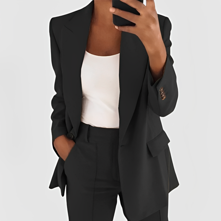 Luna™ - Conjunto de Blazer Estiloso e Refinado
