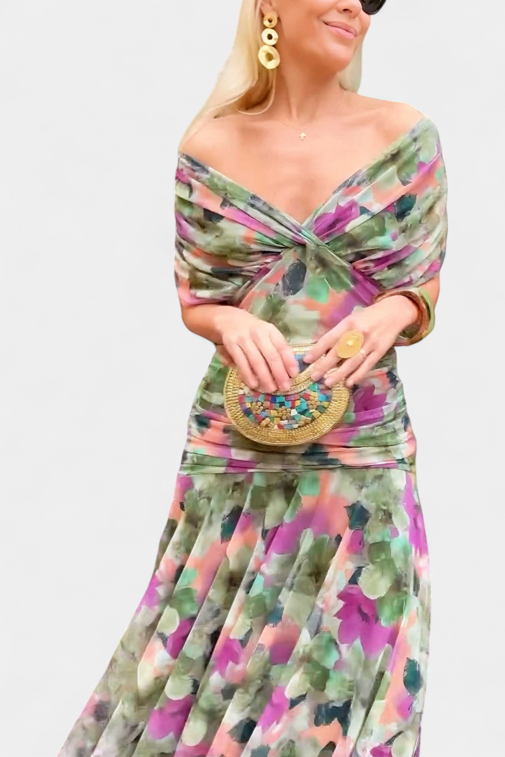 Evira - Vestido Elegante Off-Shoulder