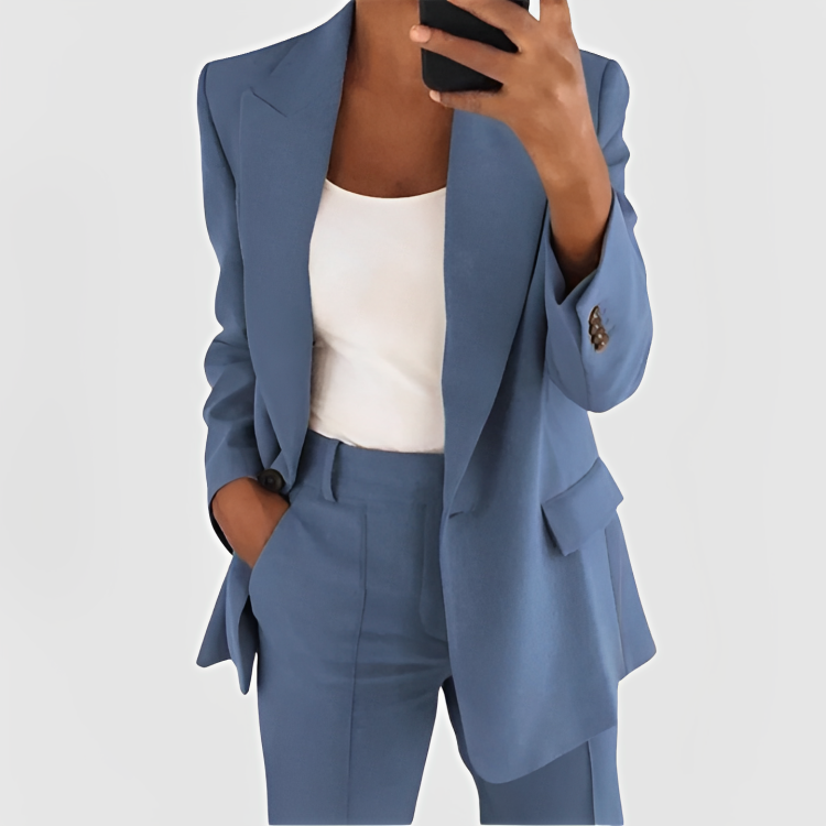 Luna™ - Conjunto de Blazer Estiloso e Refinado