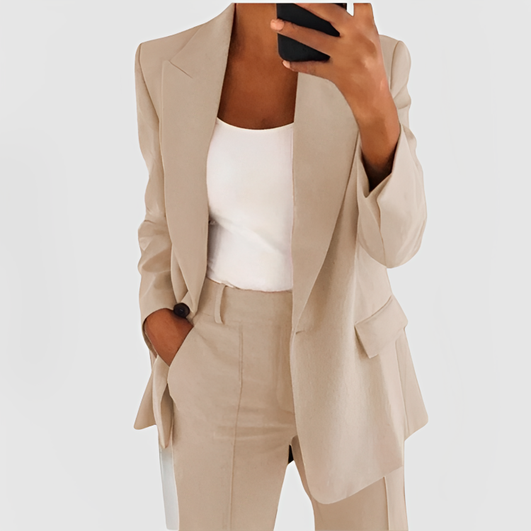 Luna™ - Conjunto de Blazer Estiloso e Refinado