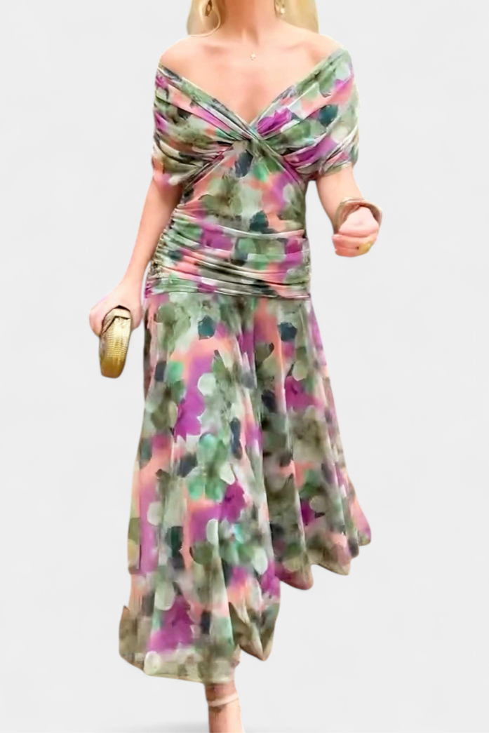 Evira - Vestido Elegante Off-Shoulder