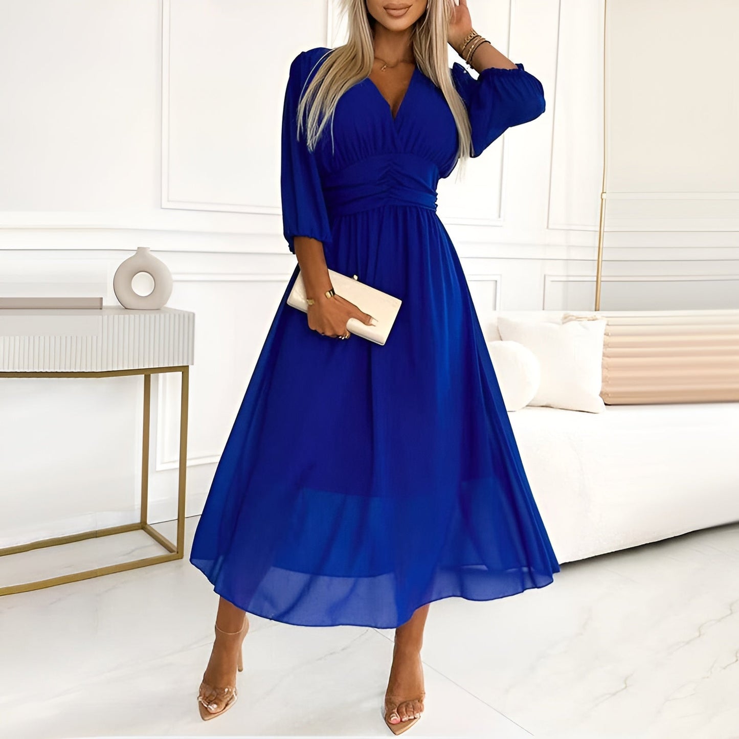 Lina – Vestido com Babados