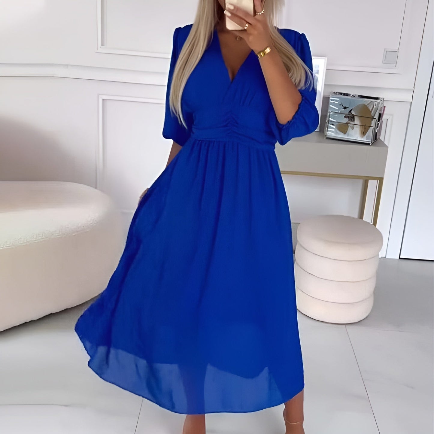 Lina – Vestido com Babados