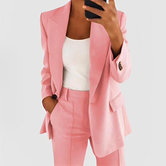 Luna™ - Conjunto de Blazer Estiloso e Refinado