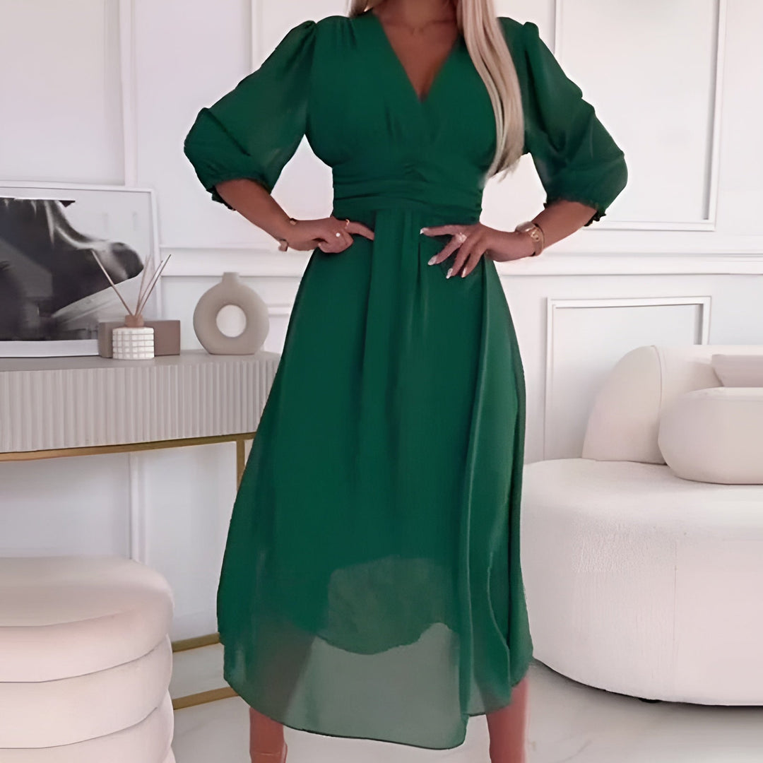 Lina – Vestido com Babados