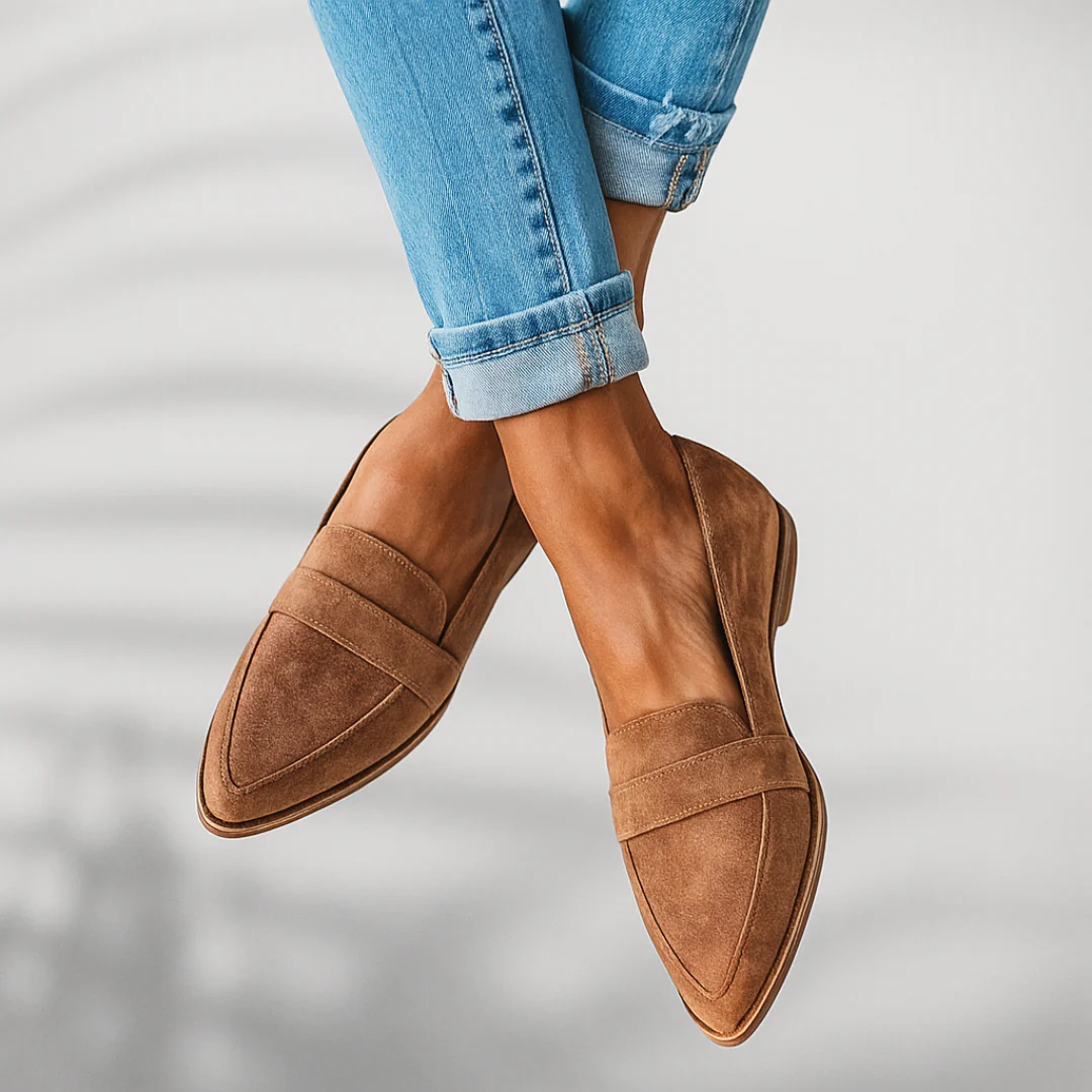 Rosa® - Mocassins de Couro Ortopédicos⏐Edição Premium