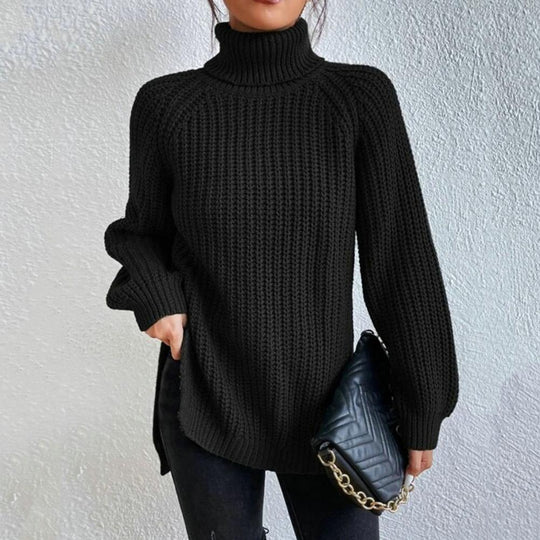 Averine™ | Suéter de Tricô Elegante com Gola Alta