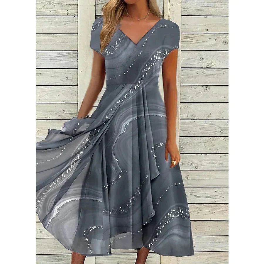 Naomi | Vestido Midi com Decote em V
