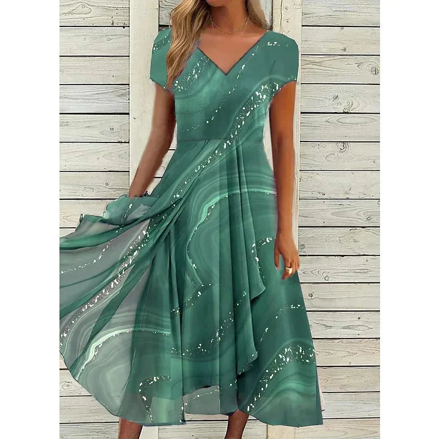 Naomi | Vestido Midi com Decote em V