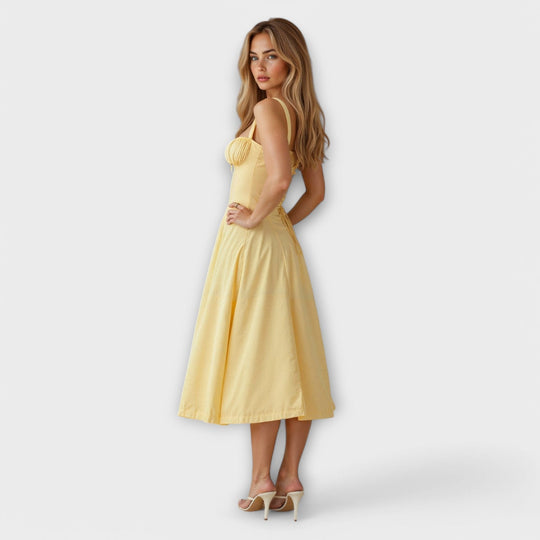 Kiana - Vestido Midi de Corpete