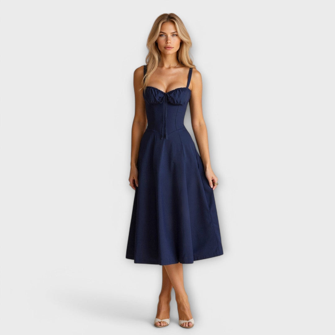 Kiana - Vestido Midi de Corpete