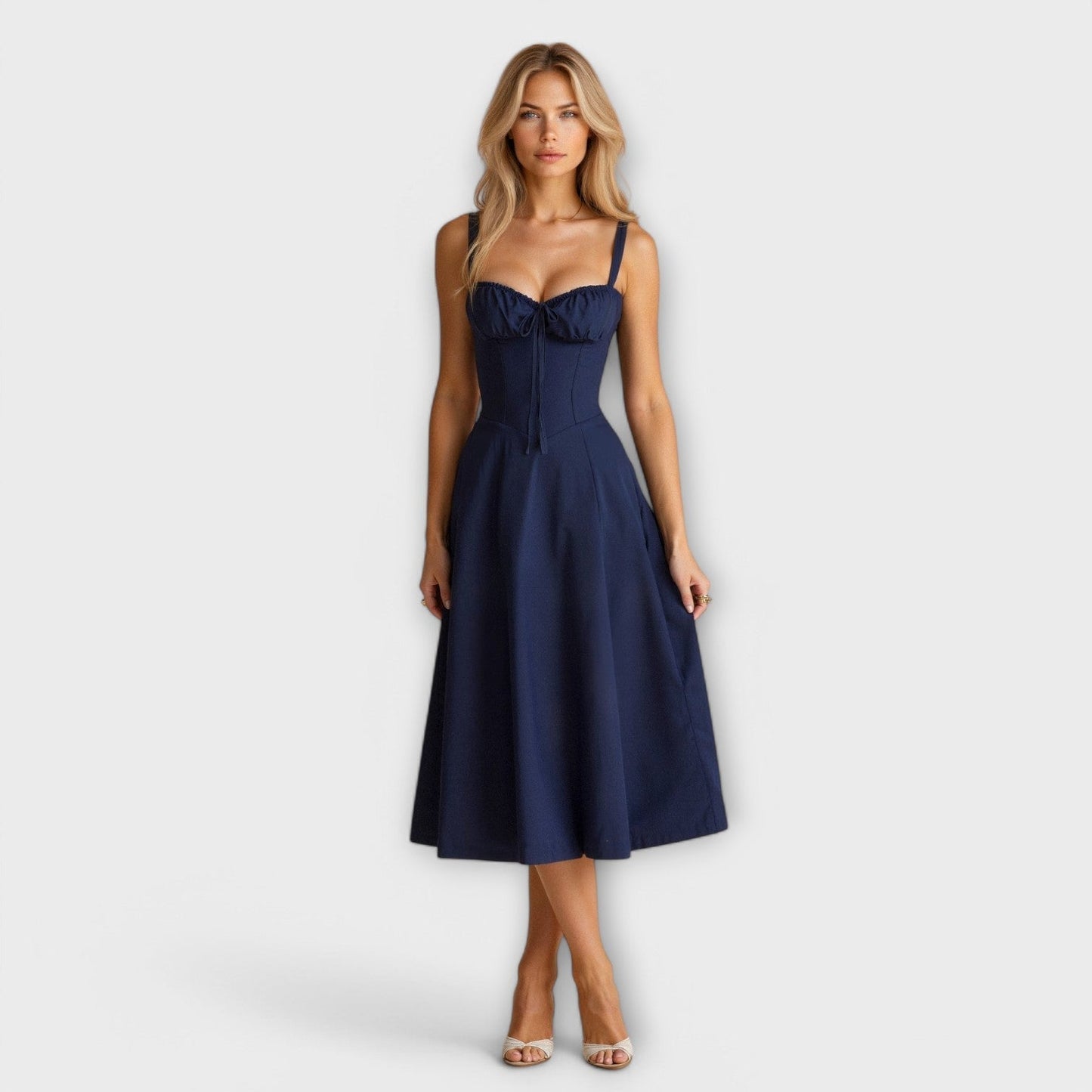 Kiana - Vestido Midi de Corpete