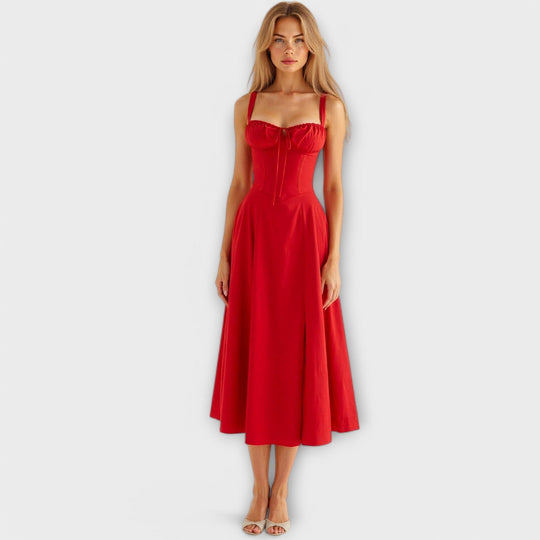 Kiana - Vestido Midi de Corpete