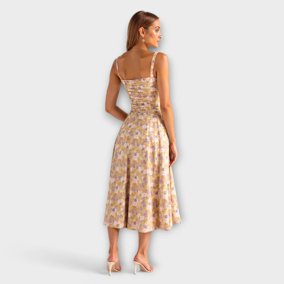 Kiana - Vestido Midi de Corpete
