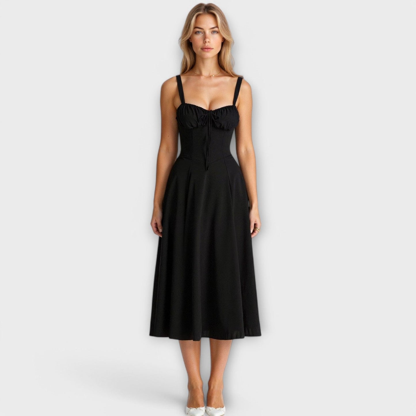 Kiana - Vestido Midi de Corpete