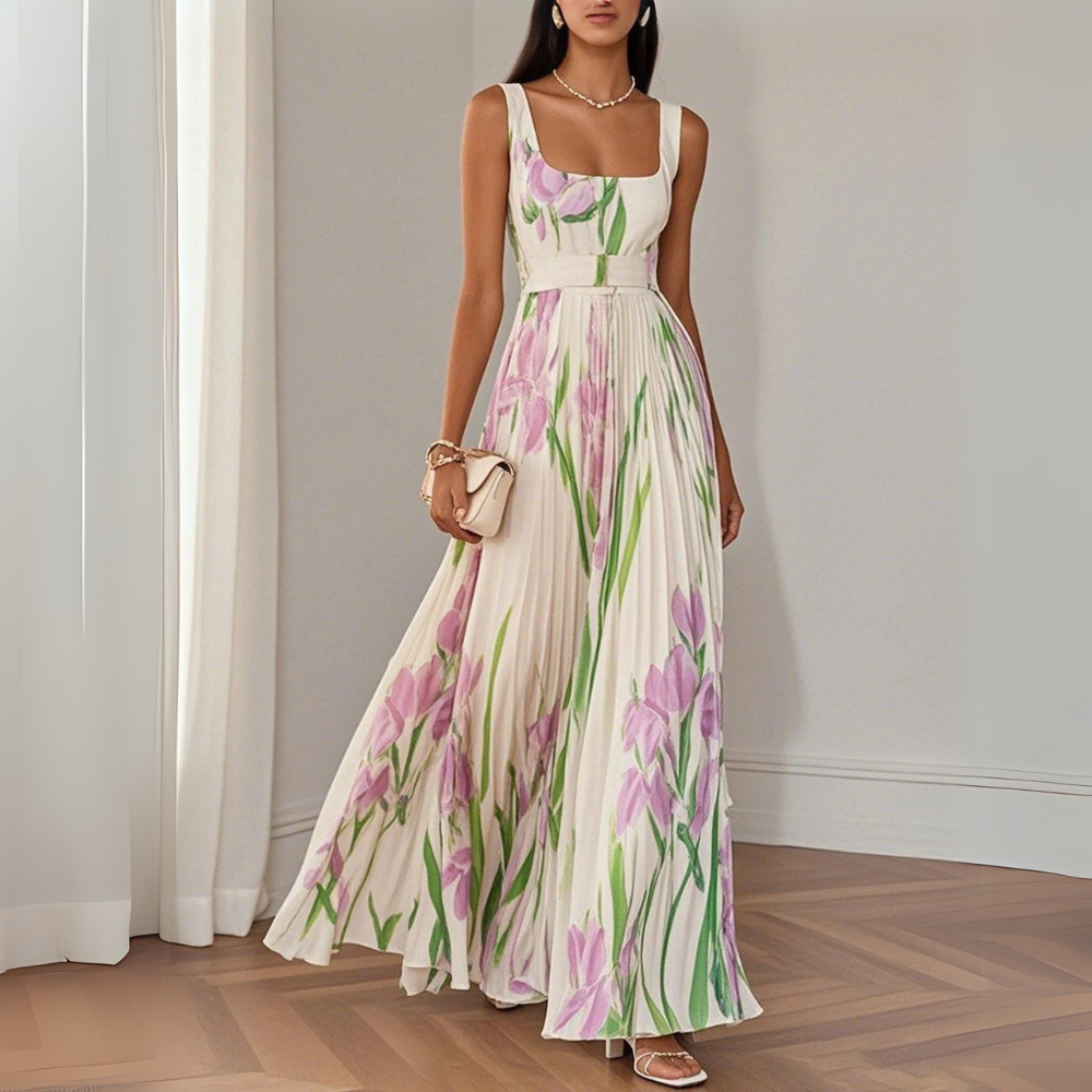 Isla | Vestido maxi floral elegante