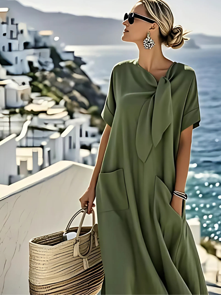 Vestido Elegante Ella™ com Bolsos
