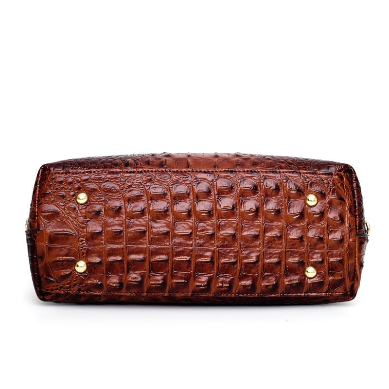 Frances - Bolsa de Ombro de Couro Clássica Heritage