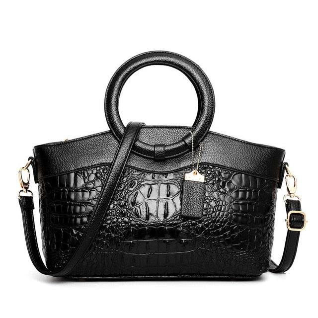 Frances - Bolsa de Ombro de Couro Clássica Heritage