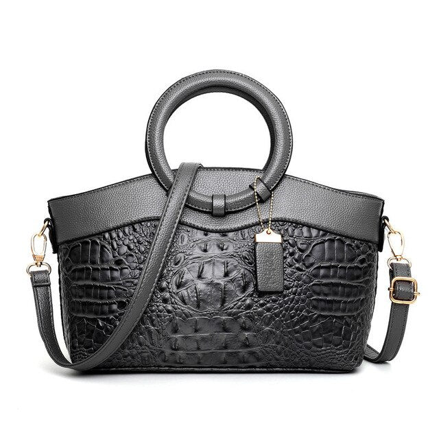 Frances - Bolsa de Ombro de Couro Clássica Heritage