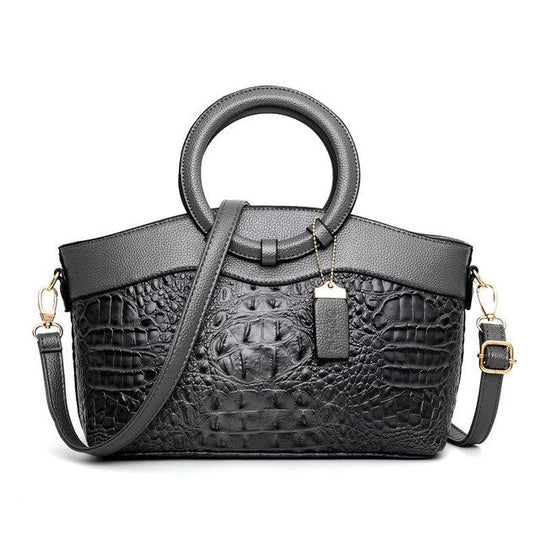 Frances - Bolsa de Ombro de Couro Clássica Heritage
