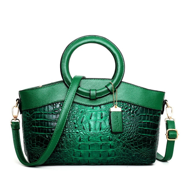 Frances - Bolsa de Ombro de Couro Clássica Heritage
