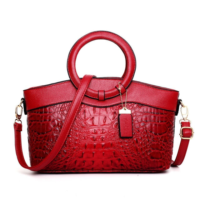 Frances - Bolsa de Ombro de Couro Clássica Heritage