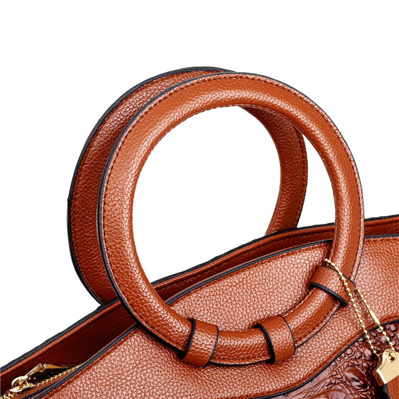 Frances - Bolsa de Ombro de Couro Clássica Heritage