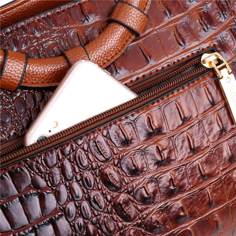 Frances - Bolsa de Ombro de Couro Clássica Heritage