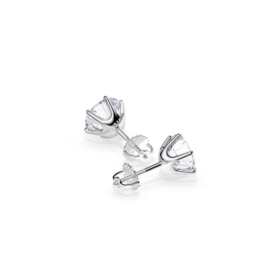 Brincos Tera em Ouro Branco Elegantes