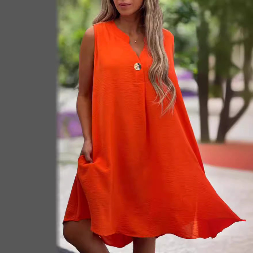 Elsie - Vestido Sem Mangas com Decote em V