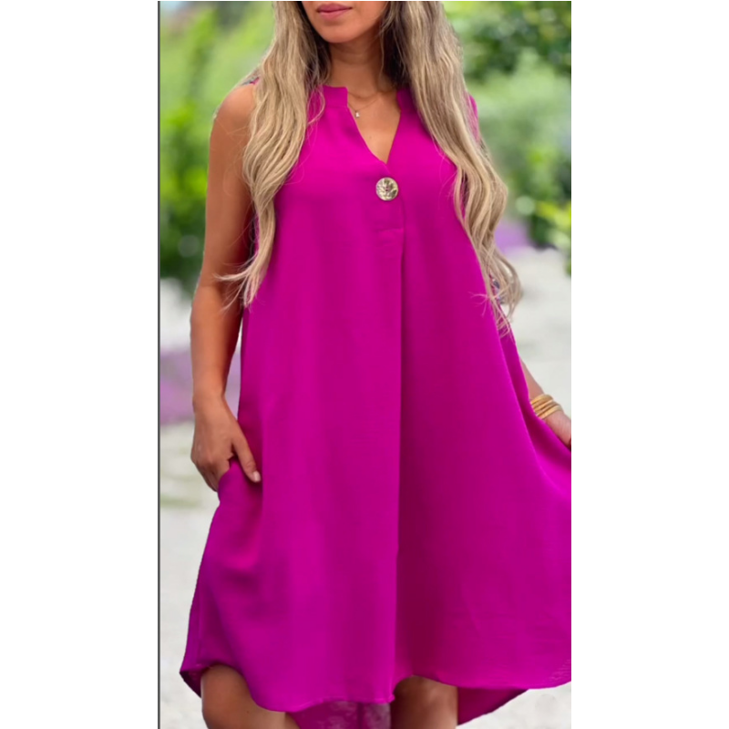 Elsie - Vestido Sem Mangas com Decote em V