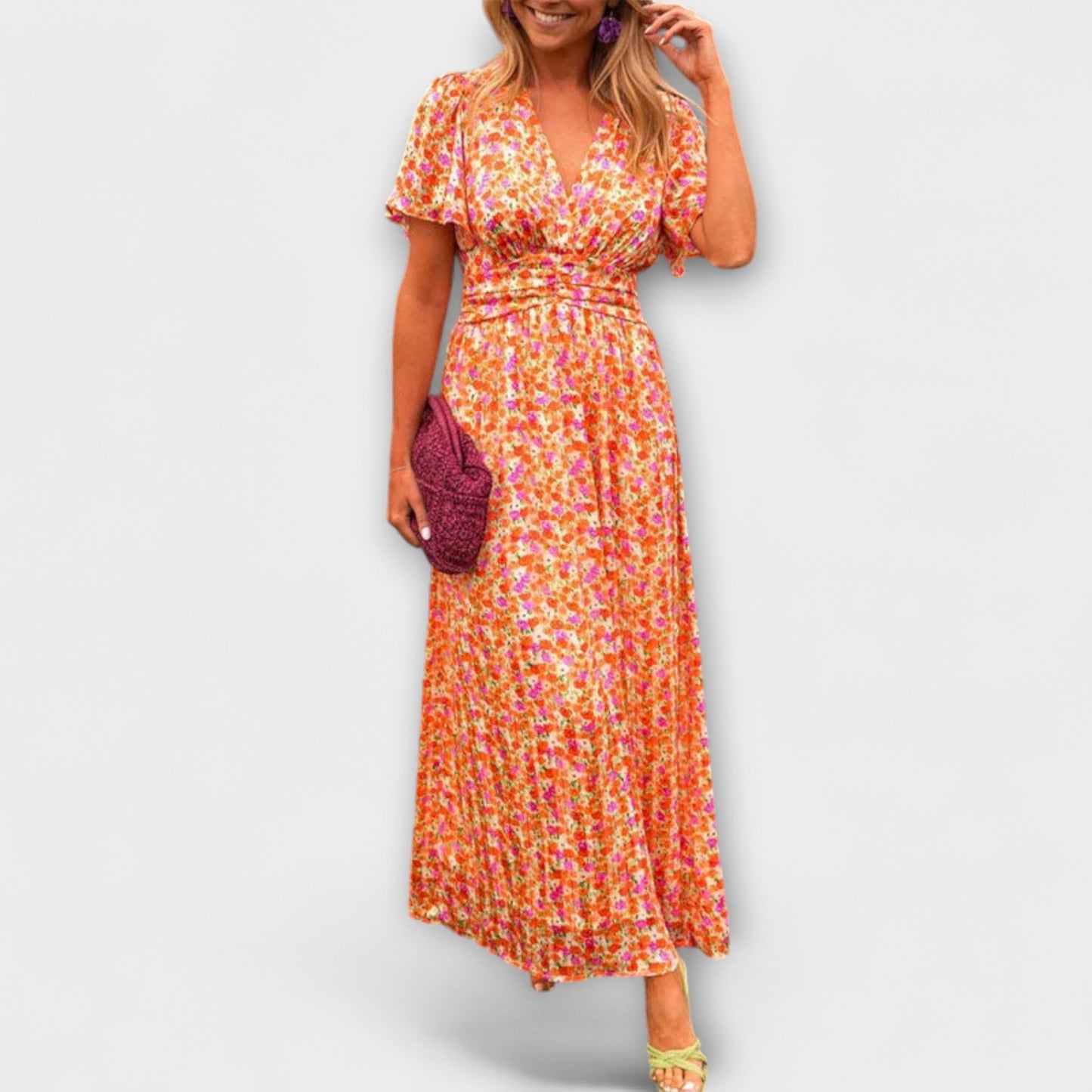Elsie - Vestido Clássico com Decote em V