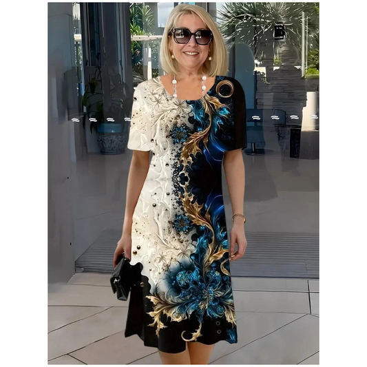 Viviana - Vestido Relaxado Estampado