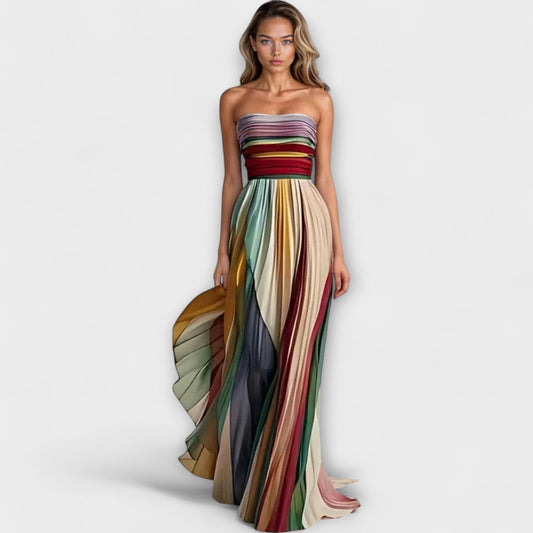 Flora - Vestido Longo de Tecido Premium