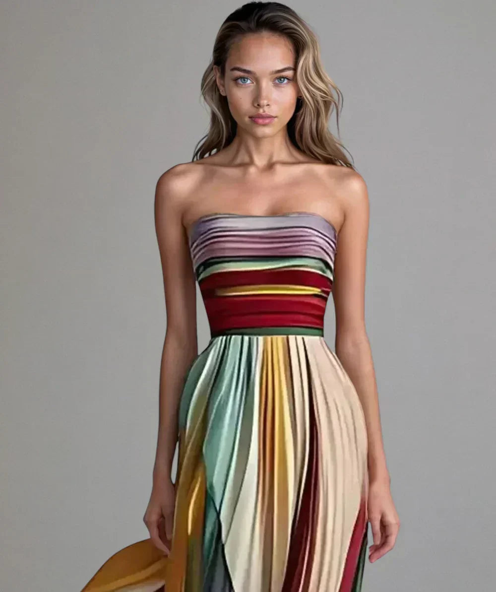 Ásia | Vestido Longo Casual Elegante
